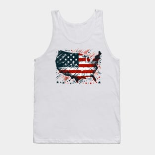 United States Map Tank Top